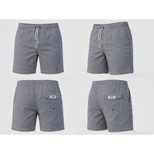 Trunks Surf & Swim Co Sano 6.5" Swim Shorts Men's Large Blue Checked